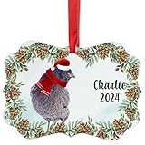 Blue Ameraucana Chicken Christmas Ornament 2024