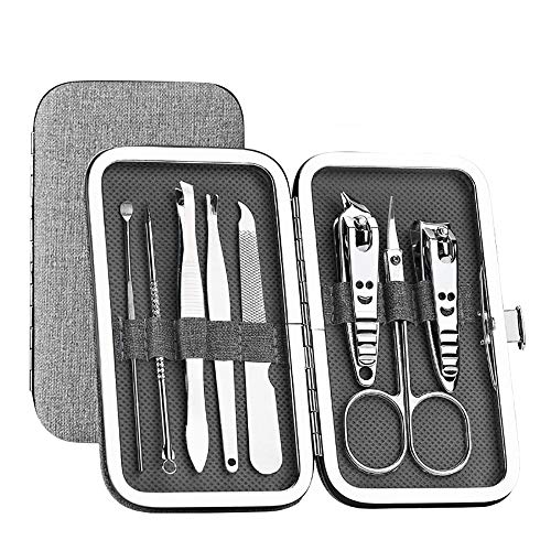 Jeeke 8 Pcs Blackhead Remover Pimple Comedone Extractor Tool Stainless Blackhead Acne Pimple Stainless Steel Nail Clippers (Gray, 1 x 8 Pcs) - Thumbnail 3