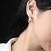 Opk Jewelry Fashion Women's Earrings Rose Gold Dull Polished Circle Stainless Steel Hoop Earring