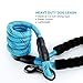 Toozey 5 FT Dog Leash, Rope Leash with Comfortable Padded Handle and Reflective Threads, Heavy Duty Braided Leash for Medium Large Dogs, Blue