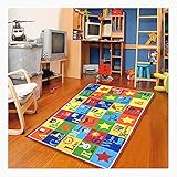 Furnish my Place Kids Rug ABC Animals 3' X 5' Children Area Rug Anti Skid Actual Size 3'3