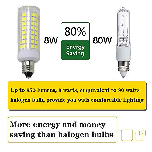 [4Pack] E11 led Bulb, 75W or 100W Equivalent Halogen Replacement