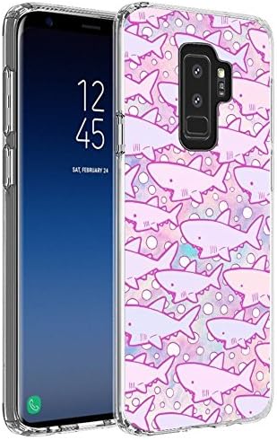Case for Samsung Galaxy S9 Plus Cartoon Shark，ChyFS Phone Case，TPU protective Clear Case