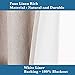 H.VERSAILTEX 100% Blackout Curtains for Bedroom 84 Inches Long Grommet Linen Face Full Light Blocking Curtain Drapes for Living Room Thermal Linen Look Curtains 2 Panels Set, 52