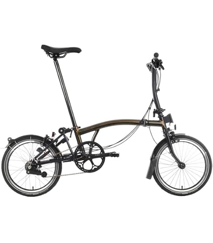 Amazon.com : Brompton P Line Superlight 4 Speed Folding Bike (Low