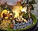 DIY Mini Glassball Wooden Dollhouse Miniature Kit with LED Idea Gift Travel world Series--Green Garden
