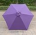 Formosa Covers 9ft Umbrella Replacement Canopy 6 Ribs in Purple (Canopy Only)