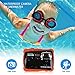 Kids Camera, Digital Waterproof Camera for Children with 3M Waterproof, 2 Inch LCD Screen, 12MP HD Resolution, 8X Digital Zoom and Flash with A 8G SD Card and Non-Rechargeable Battery