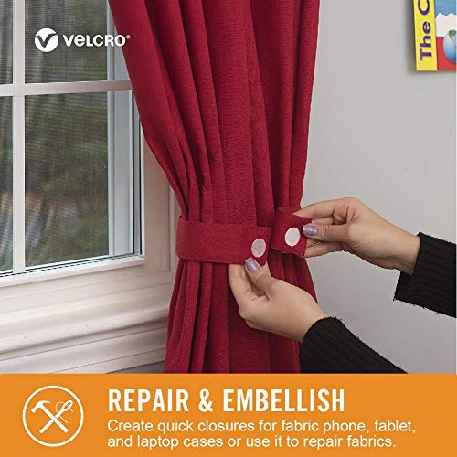 VELCRO Brand for Fabrics Permanent Sticky Back Fabric Tape for