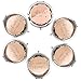 Pack of 6 Compact Pocket Makeup Mirrors - 1 Bride Makeup Mirror 5 Bride Tribe Makeup Mirrors and 6 Gift Bags for Bachelorette Party Bridal Shower Hen Party Bridesmaid Proposal Gifts (Champagne)