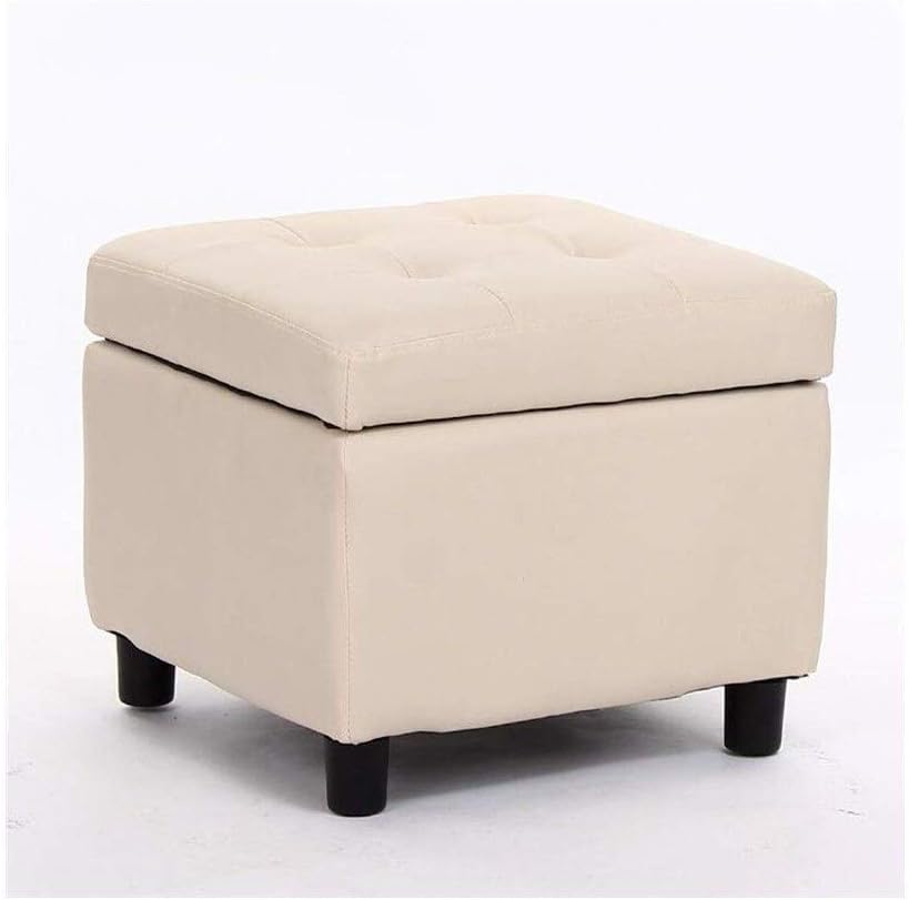 Amazon.de: JFFFFWI Kapitonierter Aufbewahrungshocker aus Leder mit