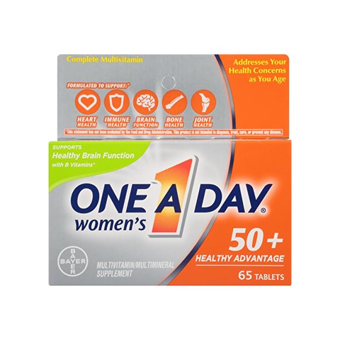 One A Day Women’s 50+ Healthy Advantage Multivitamins, Supplement with Vitamins A, C, E, B1, B2, B6, B12, Vitamin D and…
