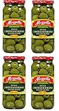 Mezzetta Italian Pitted Castelvetrano Green Olives -8 oz. Pack of 4 Jars