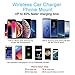 Qi Wireless Car Charger, ABKUL Auto-Clamping Car Mount 10 W Fast Charging Dashboard Windshield Phone Holder Compatible with iPhone Xs Max/XS/XR/X/8+/8, Samsung Galaxy S10/S9/S8/S8+/Note9/Note8