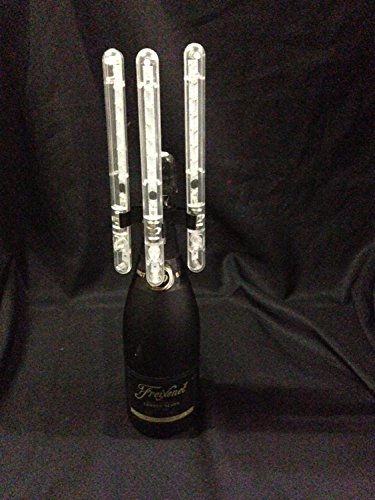 Electronic LED VIP Champagne Bottle Sparkler Very Bright Simulates the Real Sparklers 3 Pack