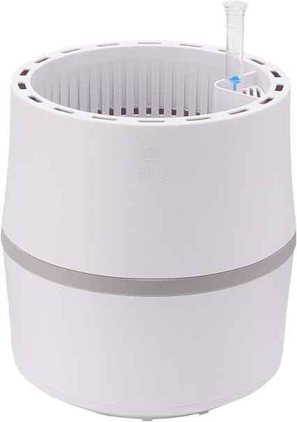 Airy System S O 22 Cm Naturlicher Luftreiniger Luftbefeuchter Patentiertes Biofiltersystem Umwandlung Von Schadstoffen Geeignet Fur Allergiker Antique White Light Grey Amazon De Garten
