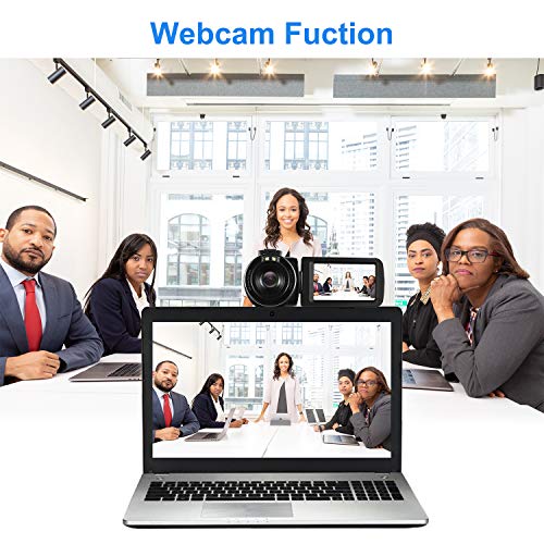 RICH AV-01 Video Camera Camcorder, UPSTONE Digital Vlog Camera for YouTube Full HD 1080P Camcorder 30FPS 24.0MP 16X Digital Zoom with 2 Batteries and Remote Control