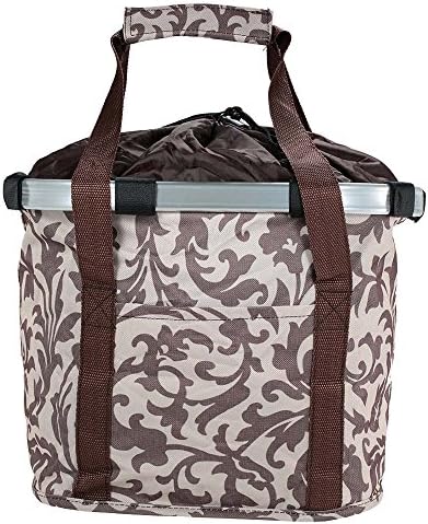 Bicycle Aluminum Alloy Frame Pet Carrier Bike Detachable Cycle Front Carrier Bag Pet Carrier (Coffee)