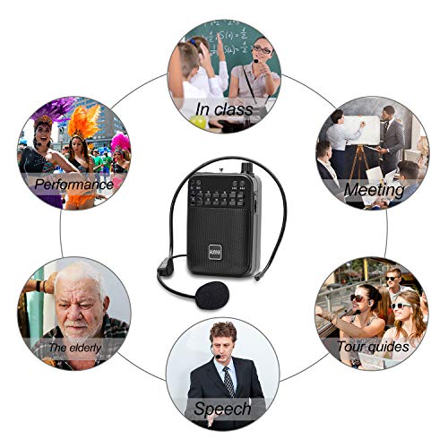 iRUNNER Voice Amplifier Mini Personal Microphone with Wired Headset