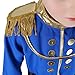 FREE BEAUTY Blue Boys Prince Charming Costume-Kids Halloween Christmas Party Cosplay Prince Costumes with Belt (S)