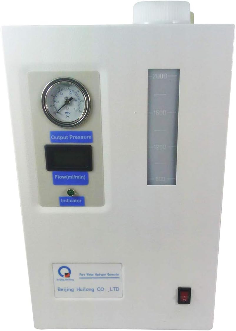 YiFun Trade 99.999% High Purity H2 0～300ml/min Hydrogen Gas Generator Maker PEM Electrolyzer 0～0.4MPa (110V)
