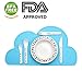 Jypc 1PC Kids Silicone Cloud Placemat Dinnerware Table Mat Washable Portable Place Mat(Turquoise)