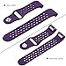 Maledan Replacement Sport Bands with Air Holes Compatible for Fitbit Charge 2, Plum, Small