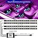 LED Interior Car Lights,App Controlled Car Interior Lights with USB Port, Multicolor Car LED Lights Interior as Ambient Lights, Music Sync Interior LED Lights for Cars With Sound Active Functionthumb 3