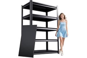 EWZXDB 72''H Garage Shelving, Heavy Duty Metal Shelves, Easy to Assemble Garages Storage Rack Shelving Standing Utility Shelf for Garage Basement Warehouse72''H*36''W*16''D