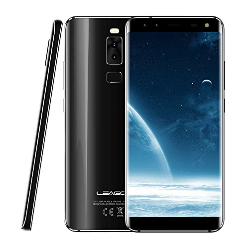 Leagoo S8,18 9 Smartphone,4G Android 7.0, 5.7 Pulgadas Smartphone, Dual sim,3gb ram 32gb ROM,Cuatro cámaras,Octa Core 1.5GHz Ultra Slim Smartphone - Negro