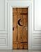 Wall Door LAMINATED STICKER outhouse closet toilet WC poster, mural, decole, film 30x79