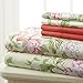 SL Spirit Linen Home EST. 1988 - Queen Sheets, Super Soft Prestige Microfiber Bedding Set, Lightweight Home Decor & Ideal for All Seasons, Queen, Rose Floral