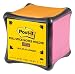 Post-it Super Sticky Full Stick Notes Holder Cube, 2x Sticking Power, Refillable, 3 in x 3 in, 6 Pads/Holder with 6 Colors (F330-CUBEDISP)
