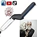 Electric Beard Straightener Comb, Professional Quick Styling Comb, Multifunctional Hair Comb Beard Iron, Portable Heating Beard Brush with Anti-Scald Feature