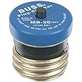 Bussmann Edison Base Plug Fuse, 125V Bussman BP/MB-20 20 Amp Mini Circuit Breaker, Pack of 1, No Color