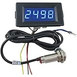 DIGITEN DC 12V 24V 4 Digital Blue LED Counter Meter Up Down+Hall Proximity Switch Sensor