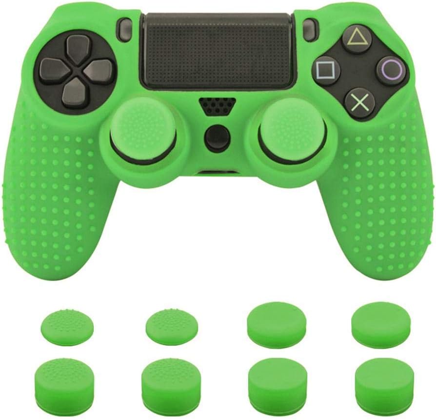 Funda carcasa rojo negro silicona para mando sony ps4 Carcasas