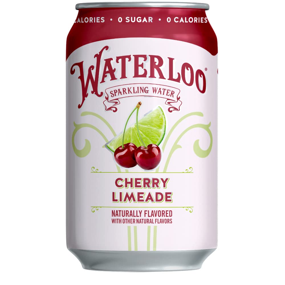 Photo 1 of ***BB 08/18/26****Waterloo Sparkling Water Cherry Limeade Sparkling Water Single, 12 FZ