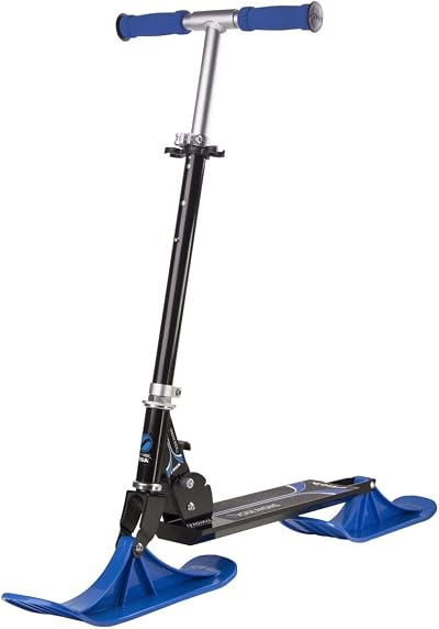 STIGA Snow Kick Scooter Black/Blue Snow Kick Bike Lightweight Foldable