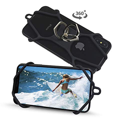 Gear Beast Universal Cell Phone Lanyard Silicone Neck Phone Holder and Ring Grip Compatible