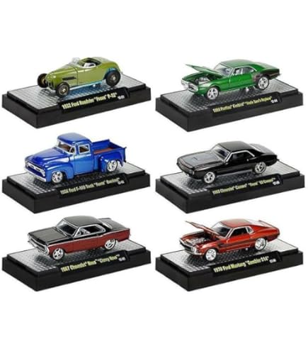 Amazon.com: M2 Auto Shows 6 Piece Set Release 59 in Display Cases