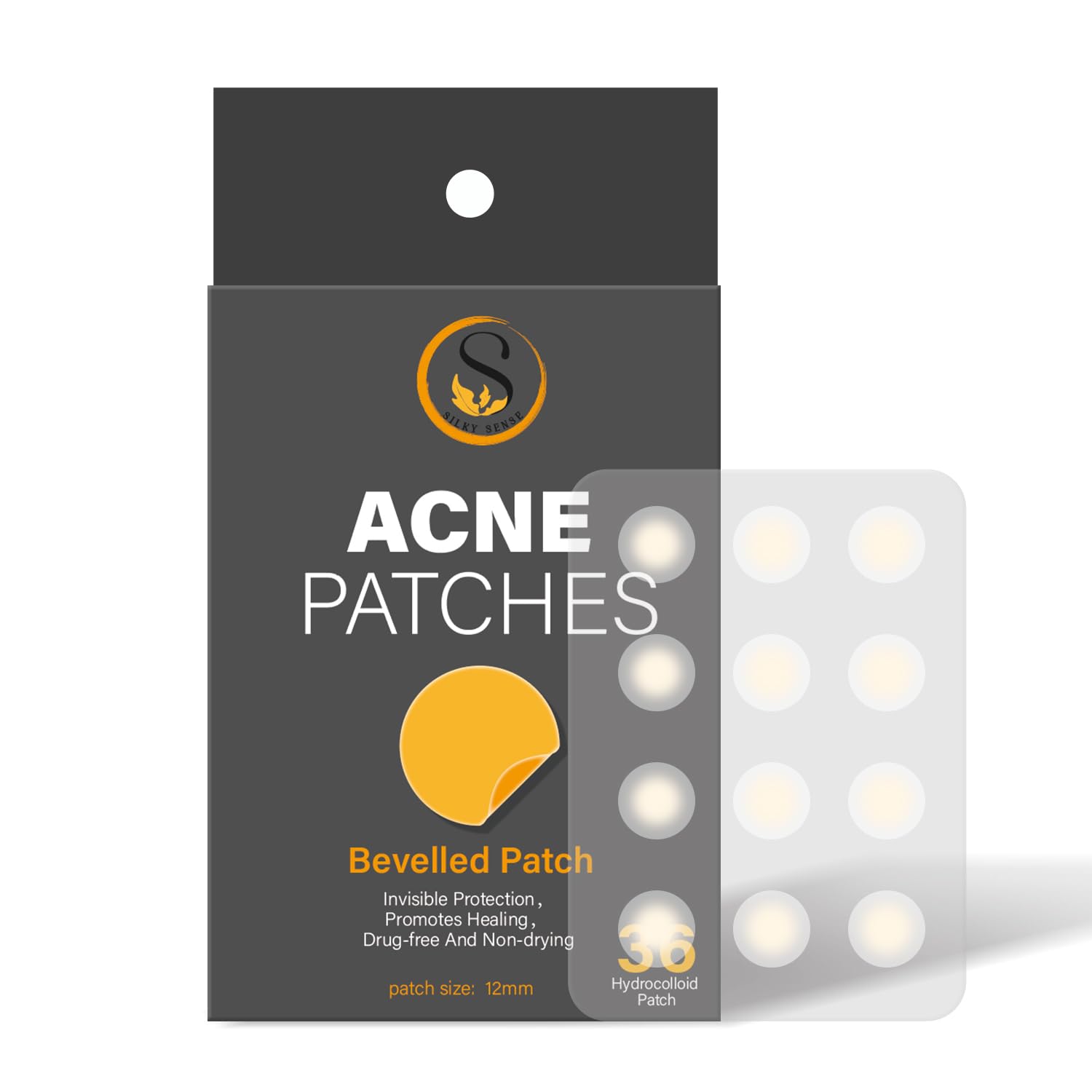 Photo 1 of Hydrocolloid Acne Patch 36 counts Bevelled edges