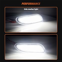 ADIIL Clear Lens White Full LED Front Bumper Side