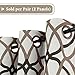 H.VERSAILTEX Blackout Curtains Printed Design 63 Inch Length 2 Panels Set Thermal Insulated Curtains for Bedroom Living Room Geometric Modern Grommet Window Drapes - Taupe and Brown
