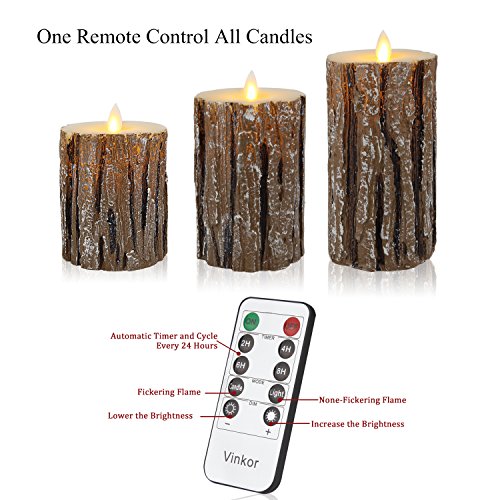 Vinkor Flameless Candles Flickering Candles Decorative Battery