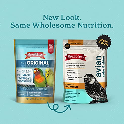 The Missing Link Avian Color & Shine Superfood Supplement Powder for