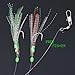 FREE FISHER Fishing Bait Rigs Snelled Hooks Octopus with Hair Skirted Lures,4packs
