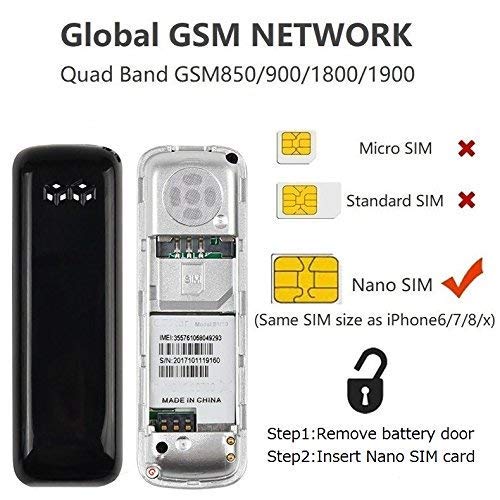 Mini Cell Phones Unlocked Bluetooth- Tiny Phone World Smallest Mini Phone GSM Bluetooth Handset Mini Phone Bluetooth Dialer Supported Dual Sim Card BM50(White)