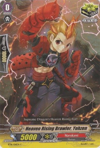 Cardfight!! Vanguard TCG - Heaven Rising Brawler, Yohzen (BT16/106EN) - Booster Set 16: Legion of Dragons & Blades ver.E