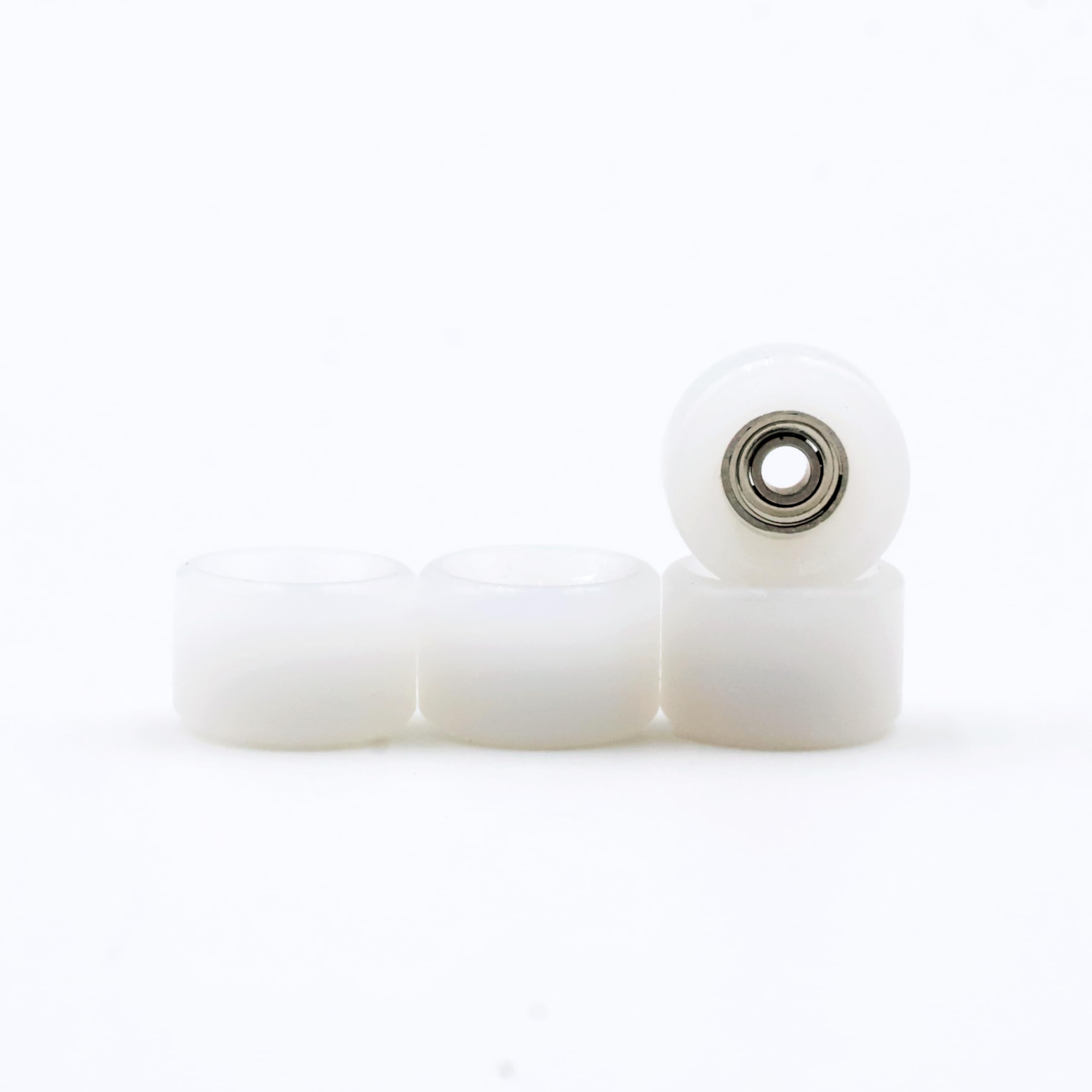 65D Urethane Fingerboard Wheels Pro Bowl Shape (White)
